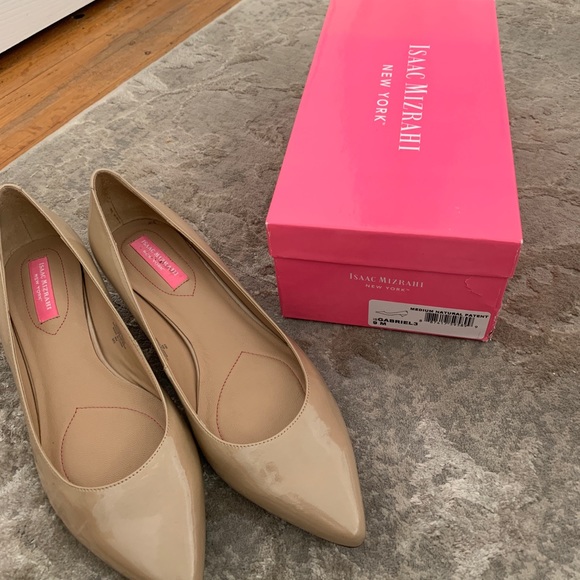 Isaac mizrahi medium natural patent heel - Picture 1 of 5